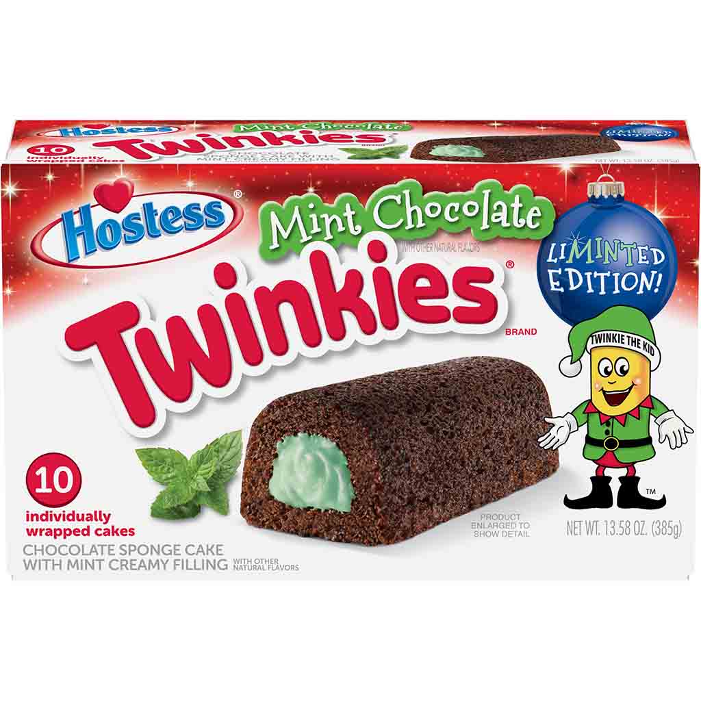 Hostess Twinkies Mint Chocolate 10er 385g MHD:30.11.22
