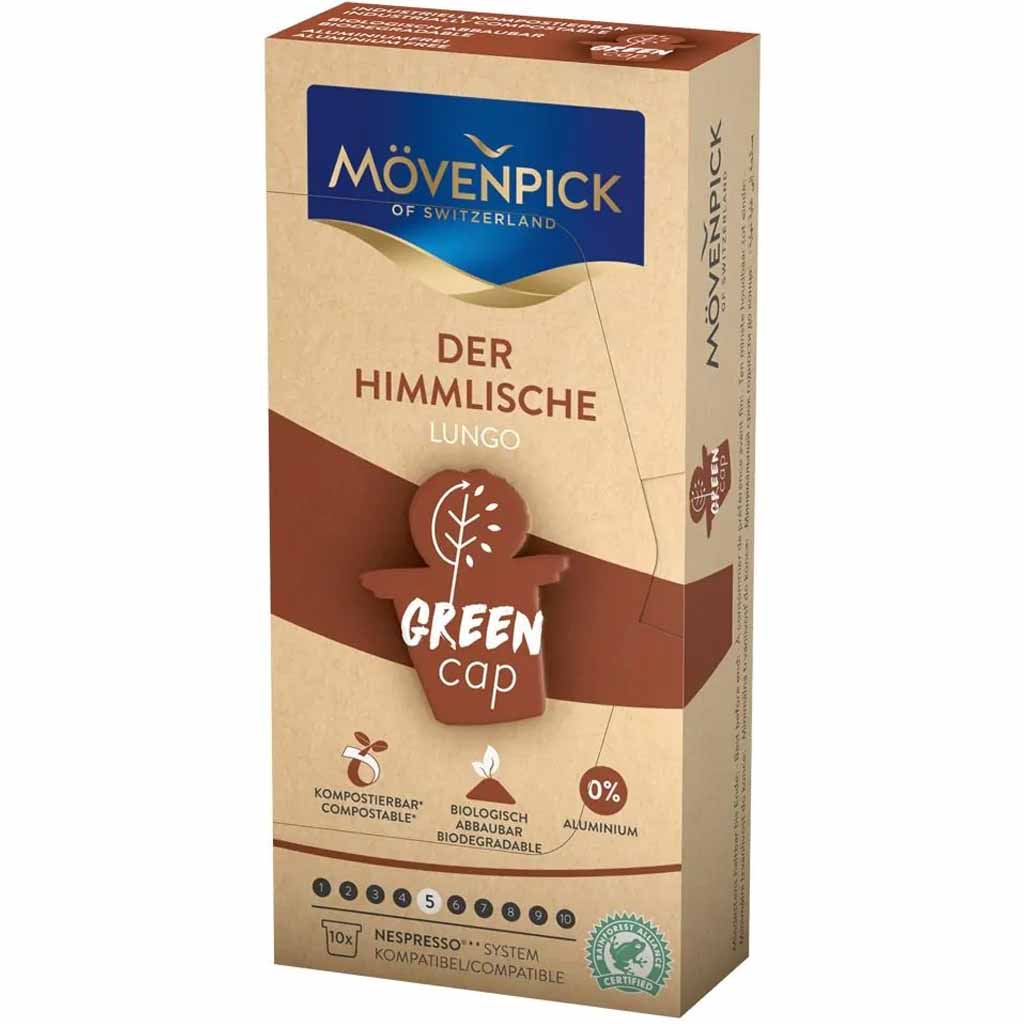 Mövenpick Der Himmlische Lungo Green Cap 10 Kapseln 57g MHD:30.8.23