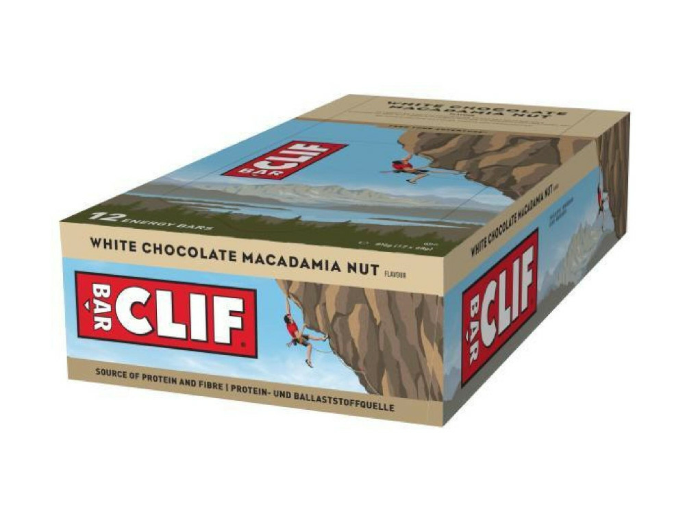 12x Clif Bar Energy Riegel White Chococlate & Macadamia Nut 68g = 816g MHD:1.2.25