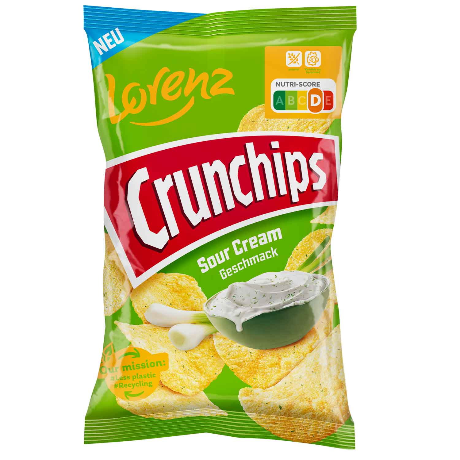 Lorenz Crunchips Sour Cream 150g MHD:15.10.24