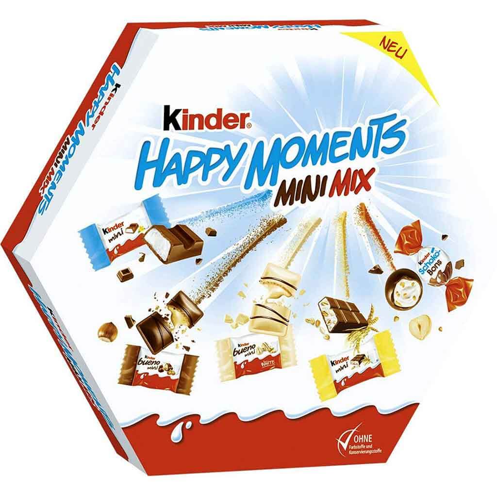 kinder Happy Moments Mini Mix 162g 5-fach sortiert MHD:24.8.22