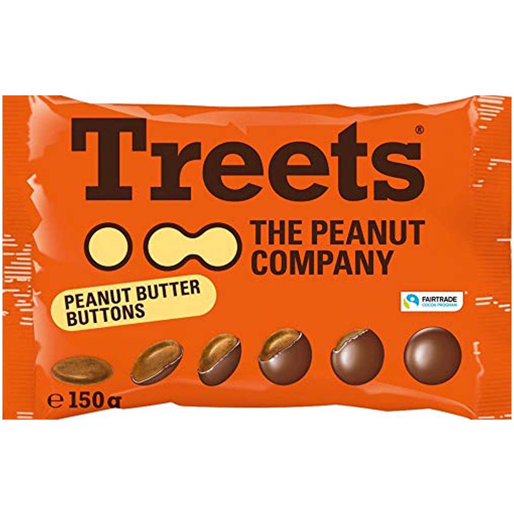 Treets Peanut Butter Buttons 150g