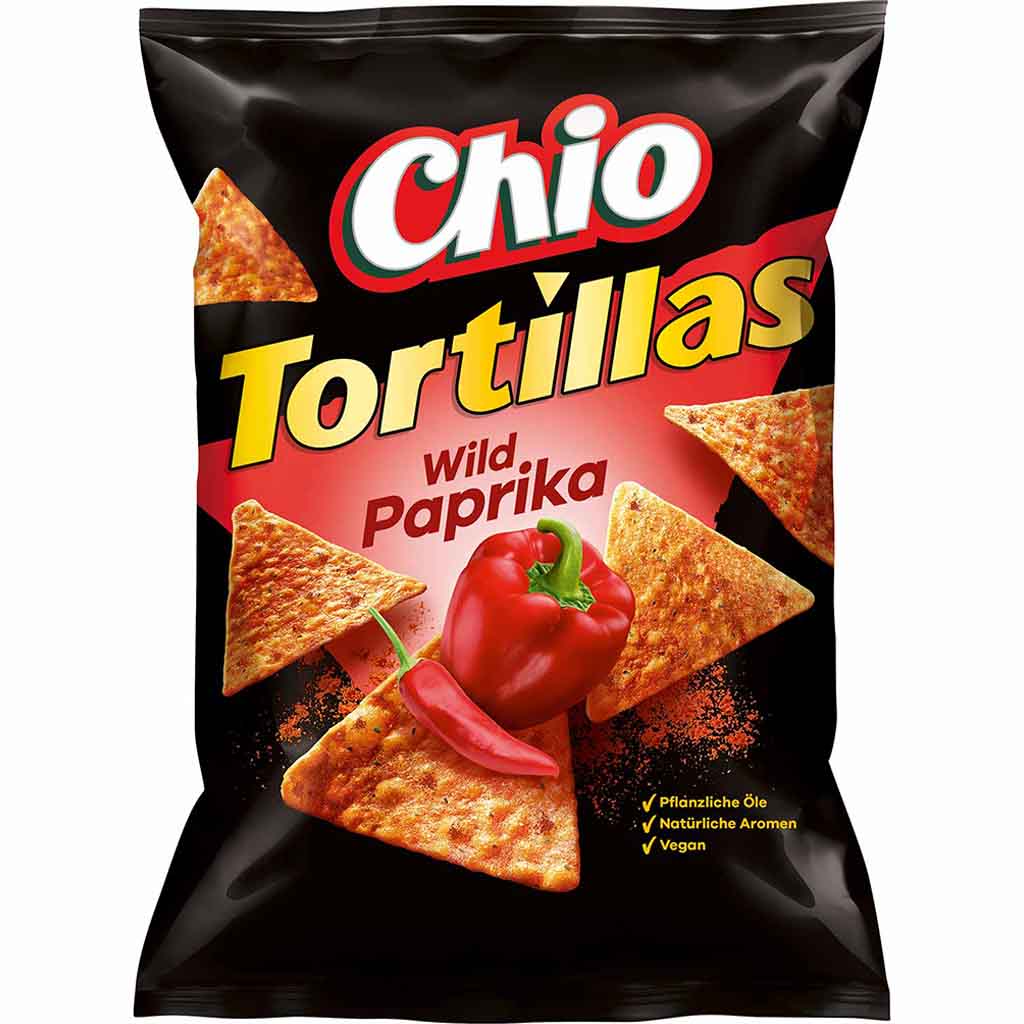 Chio Tortillas Wild Paprika 110g MHD:28.10.24