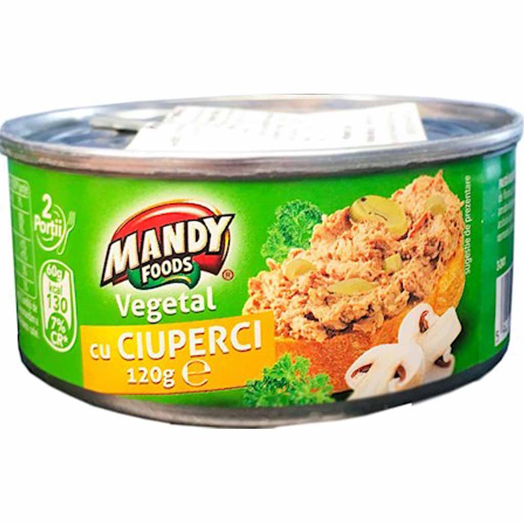 Mandy Foods Gemüsepastete mit Pilzen 120g MHD:5.4.24
