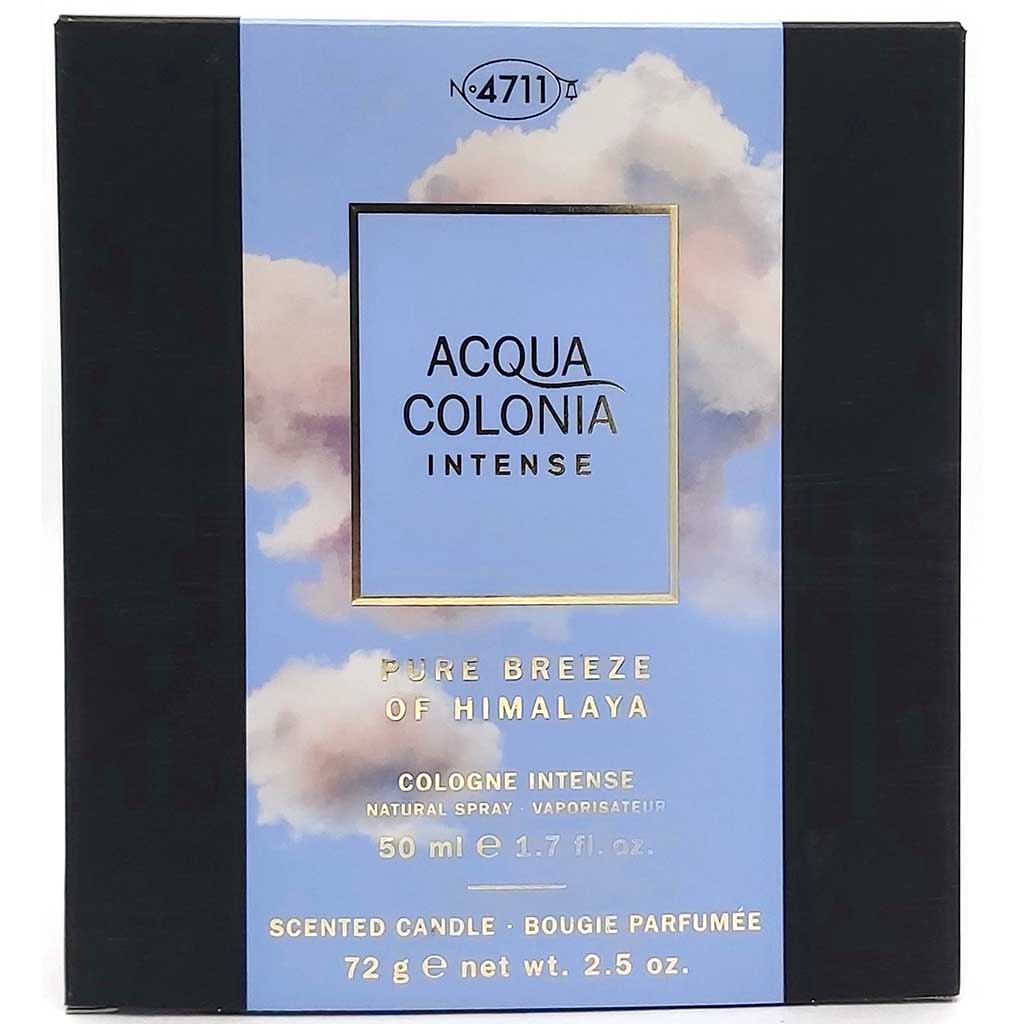 4711 Acqua Colonia Intense Pure Breeze of Himalaya Set EdC 50ml + Kerze