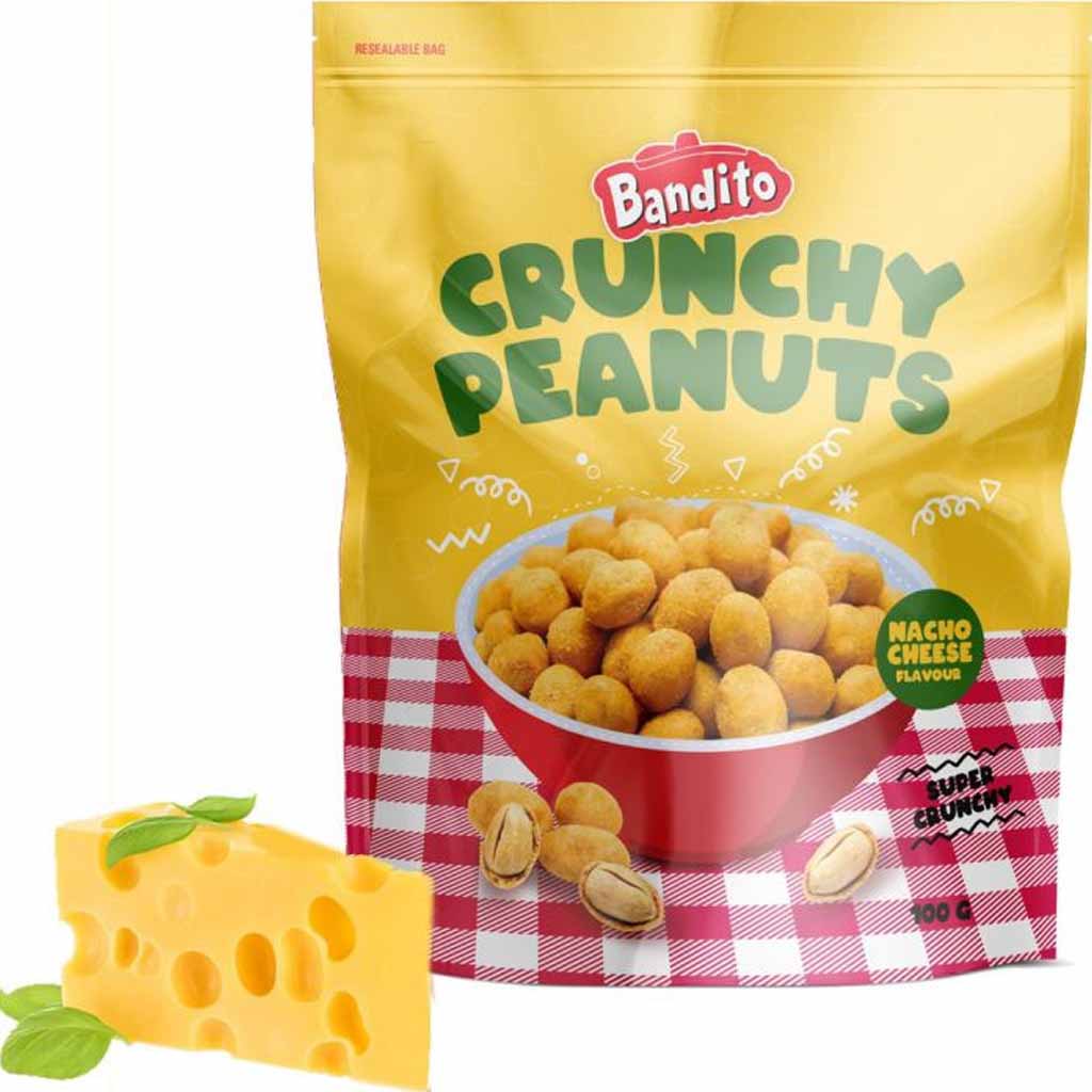 Bandito Crunchy Peanuts Nacho Cheese 100g MHD:5.2.25