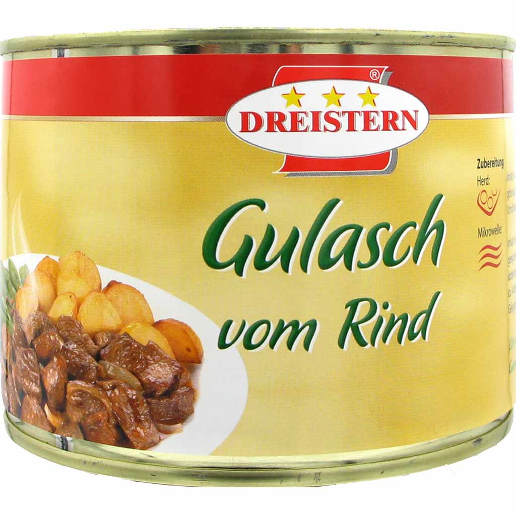 Dreistern Gulasch vom Rind 500g MHD:12.4.25