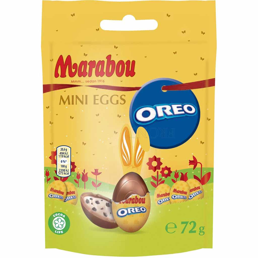 Marabou Mini Eggs Oreo 72g MHD:30.7.22