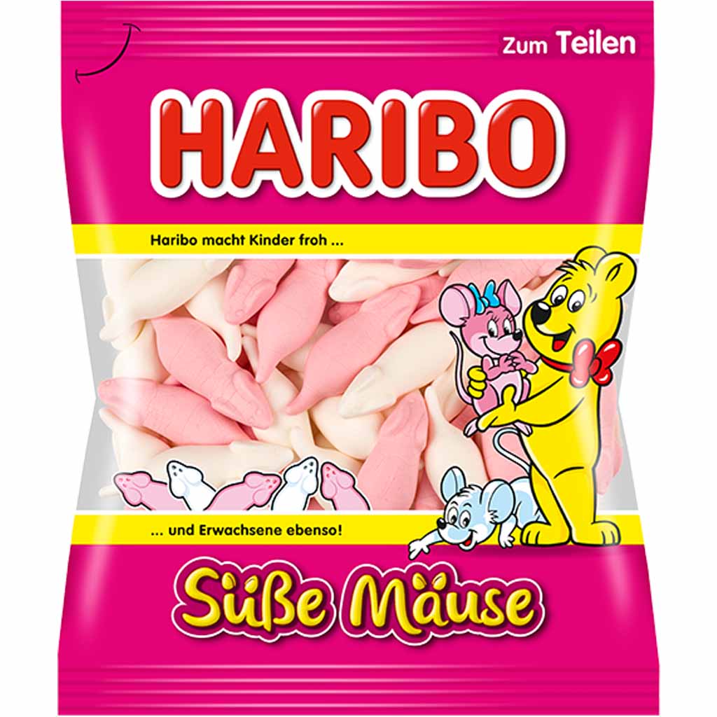 Haribo Süße Mäuse 200g MHD:30.3.23