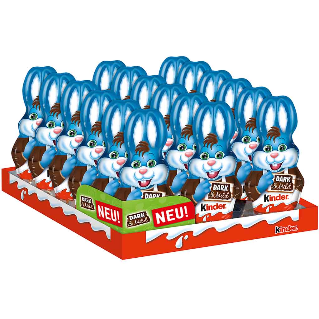 Kinder Schokolade Hohlfigur Harry Hase Dark & Mild 18x110g=1980g MHD:21.8.24