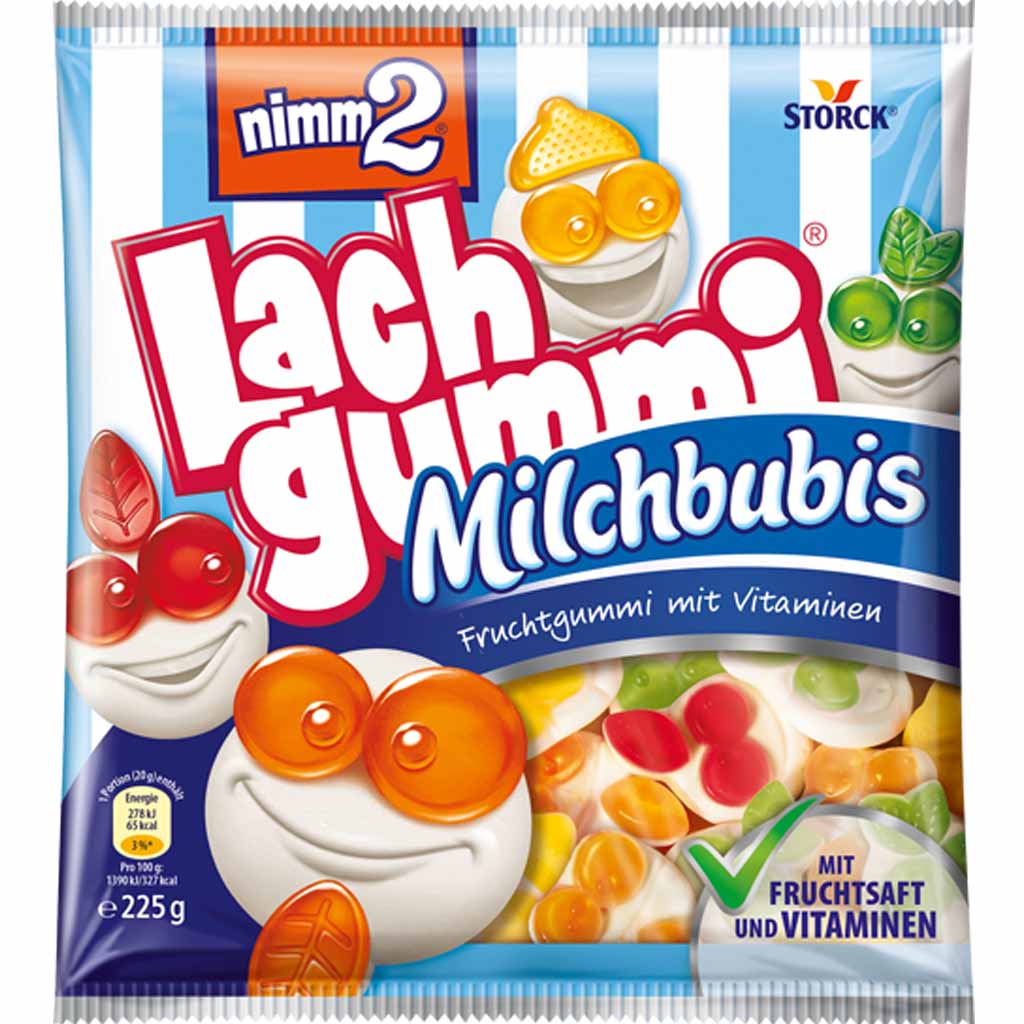 nimm2 Lachgummi Milchbubis 225g MHD:30.5.25