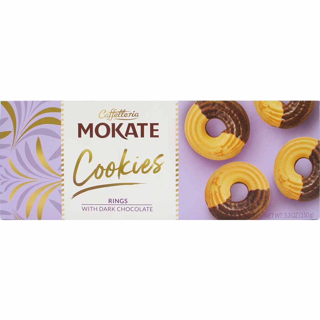 Mokate Keksringe mit dunkler Schokolade 150g MHD:24.11.21