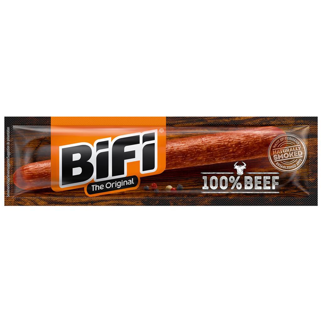 24x BiFi 100% Beef 20g=480g Rindfleisch Minisalami MHD:17.6.23