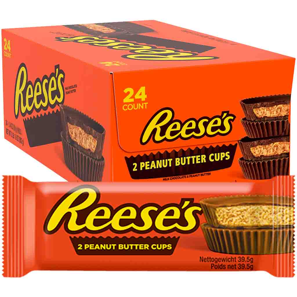 Reeses Peanut Butter Cups 2er 24x 39,5g=948g MHD:10.2.25