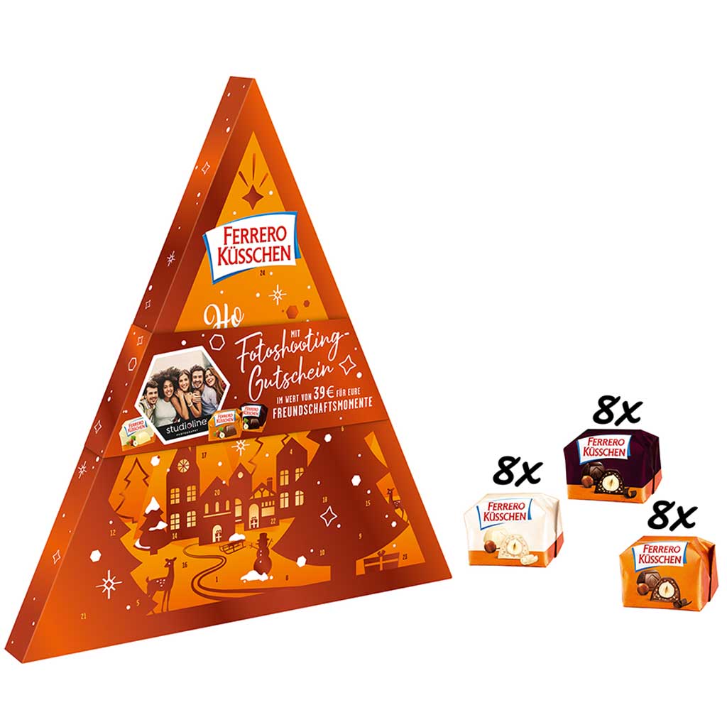 Ferrero Küsschen Adventskalender 213g MHD:20.4.22