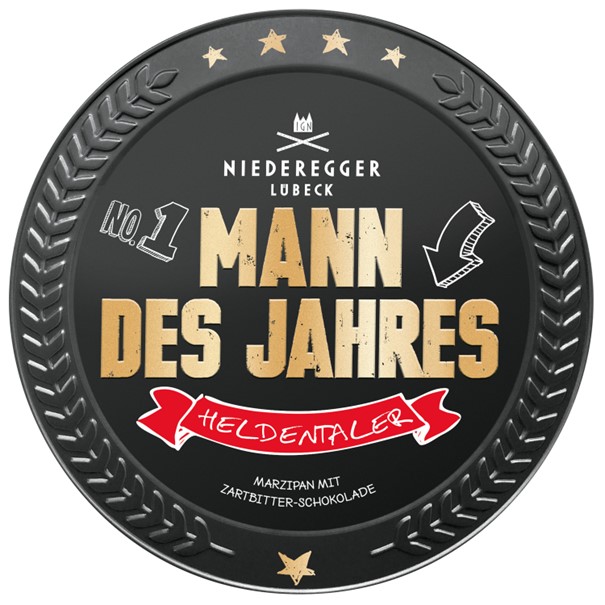 Niederegger Männersache 'Mann des Jahres' Heldentaler 185g MHD:19.1.25