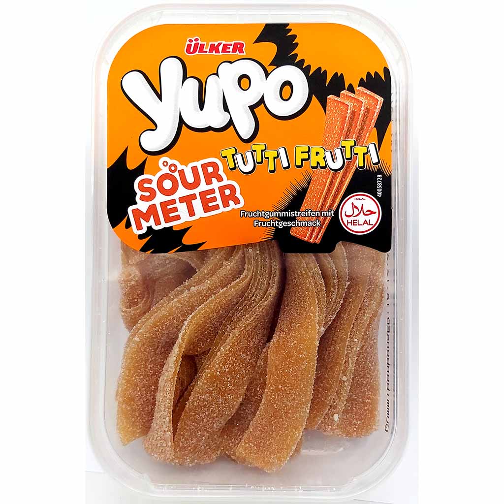 Ülker Yupo Fruchtgummi Sour Meter Tutti Frutti - mit Fruchtgeschmack Helal 225g