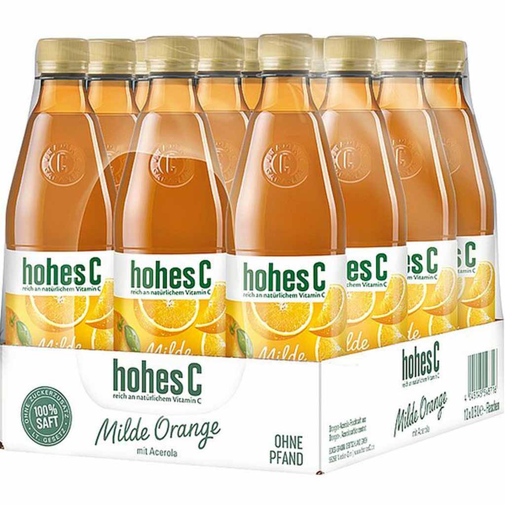 12x Hohes C Milde Orange á 500ml=6L MHD:19.9.21