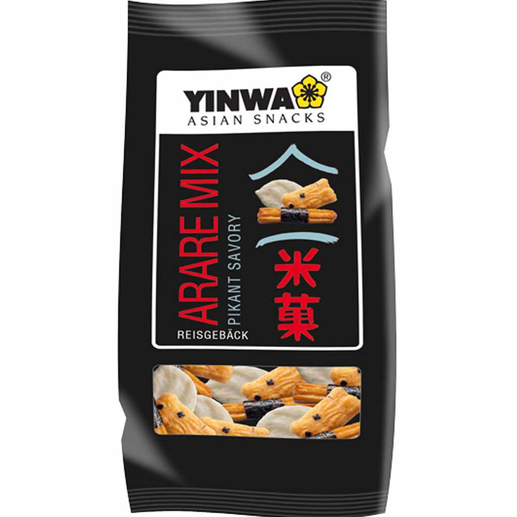 Yinwa Reis- und Erdnusscracker Arare Mix pikant 90g MHD:8.2.22
