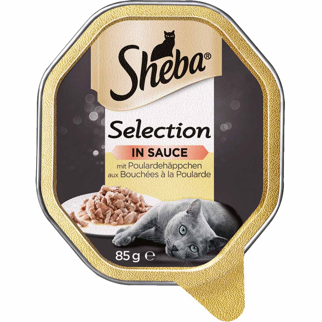 22x Sheba Selection in Sauce mit Poulardenhäppchen á 85g=1870g MHD:20.7.23