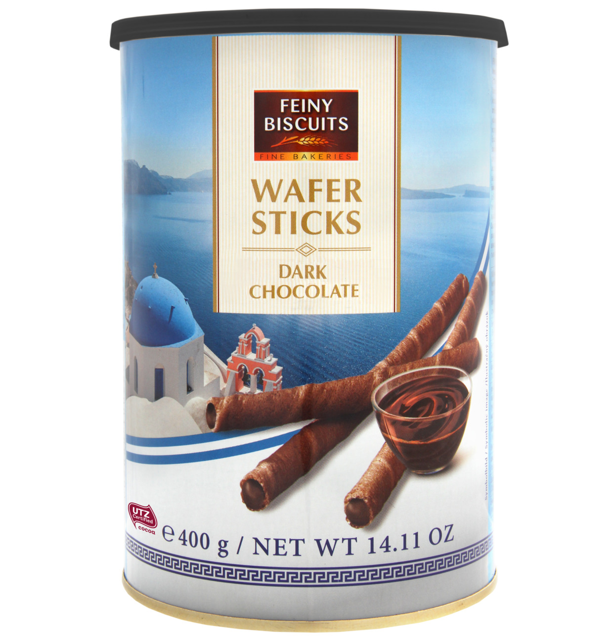 Feiny Biscuits Waffelröllchen mit Zartbitterschokoladencreme 400g MHD:1.2.26