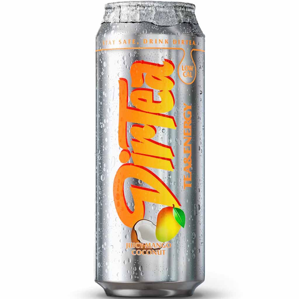 DirTea Energy Juicy Mango Coconut Erfrischungsgetränk DOSE 12x0,5L=6L MHD:20.9.23
