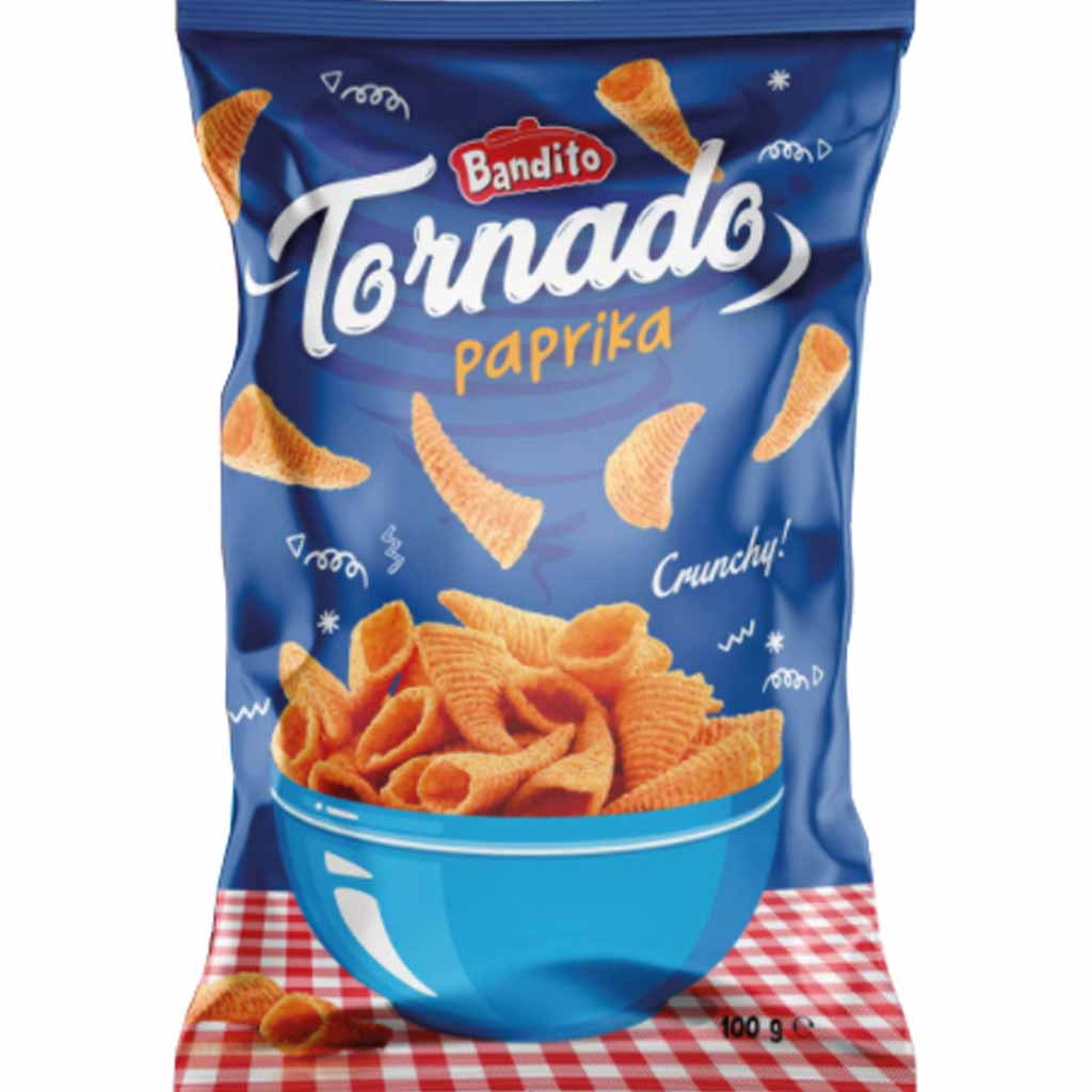 Bandito Tornado Paprika Crunchy! 100g MHD:24.1.24