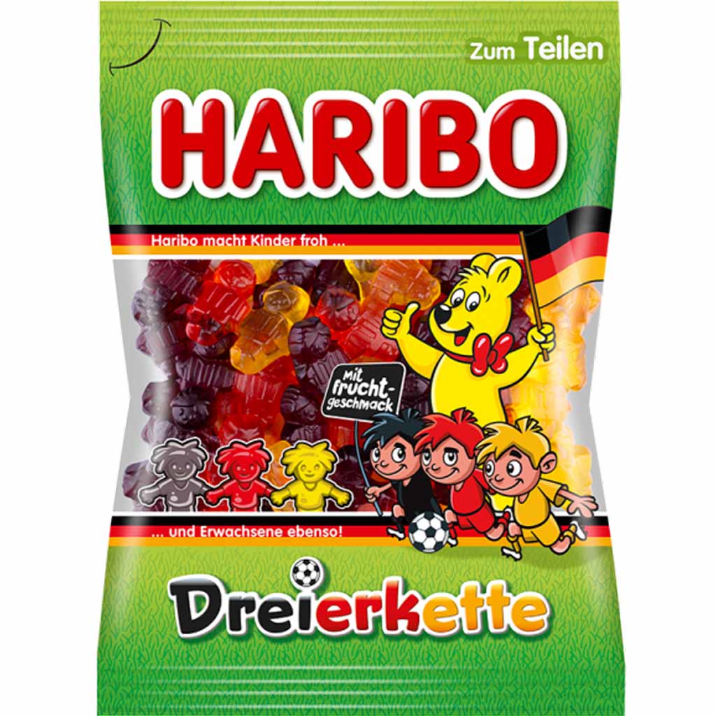Haribo Dreierkette 175g MHD:30.9.23