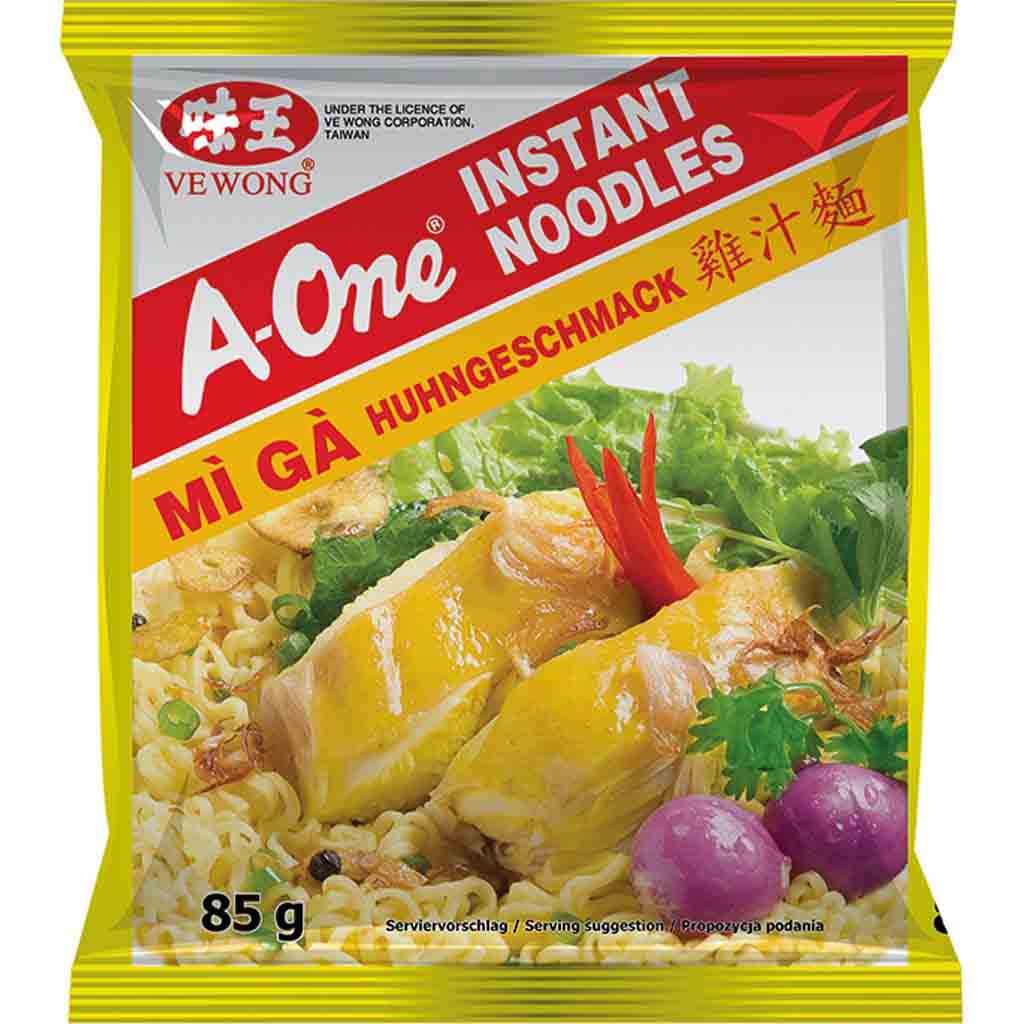 A-One Instant Nudelgericht Mi Ga Huhngeschmack 30x85g=2550g MHD:30.3.25