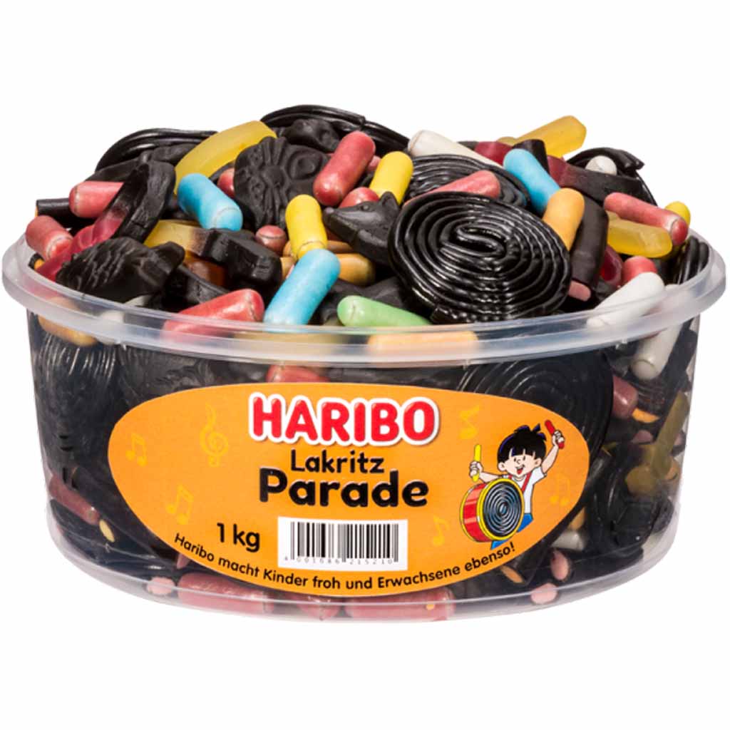 Haribo Lakritz Parade 1kg MHD:30.5.23