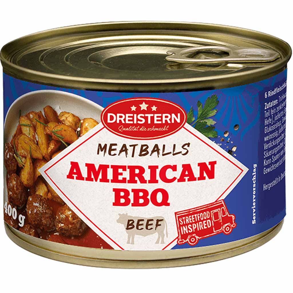 Dreistern Meatballs American BBQ 400g MHD:3.7.26