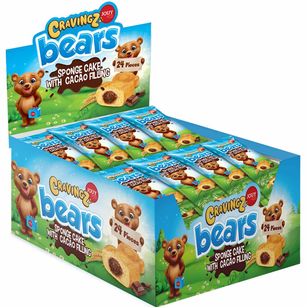 Cravingz Spongiez Bears Kakao 24x45g=1080g MHD:27.12.22