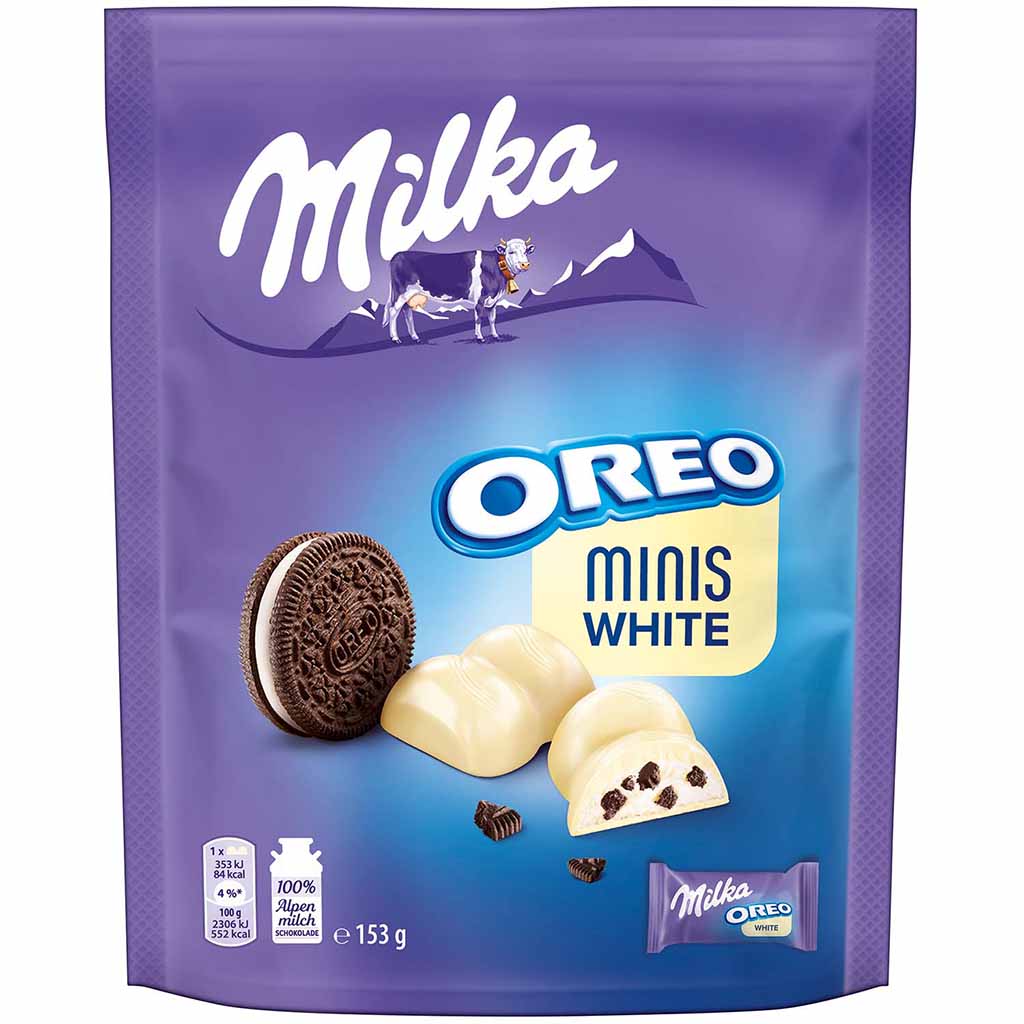 Milka Oreo Minis White 10er 153g MHD:3.11.22