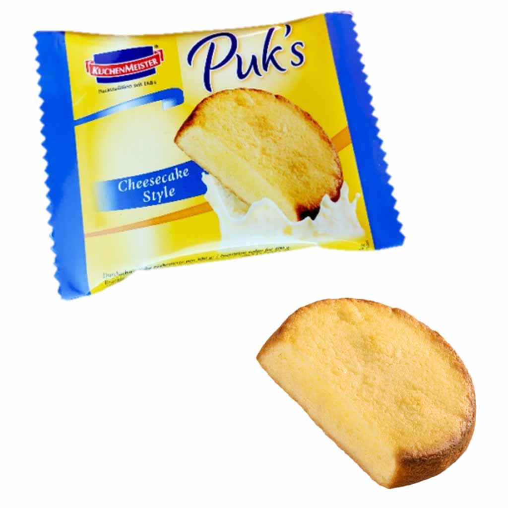 18x Kuchenmeister Puks Cheesecake Style á 75g=1350g MHD:17.11.23