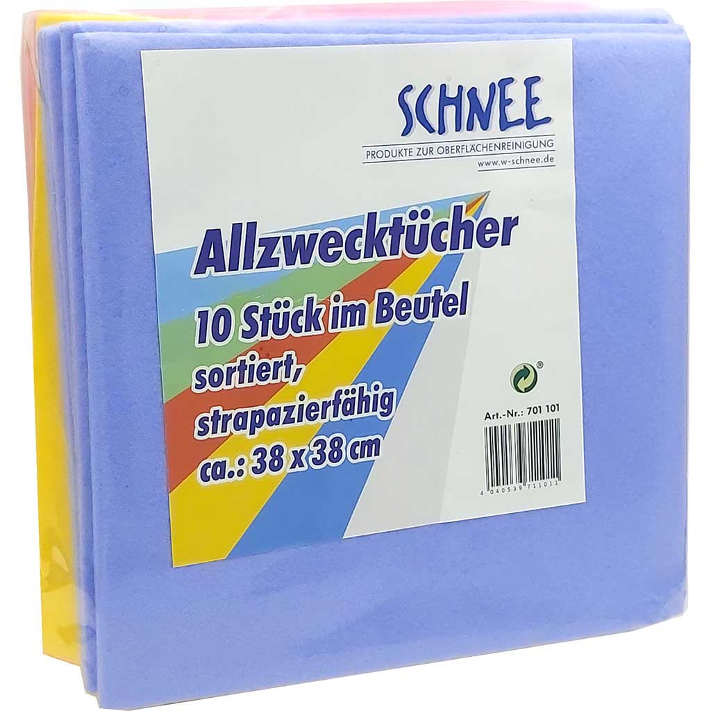 Allzwecktücher - Putztuch - 10 Stück 38x38cm strapazierfähig
