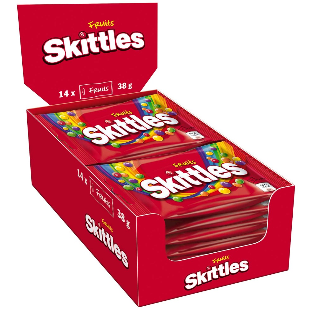 Skittles Kaudragees fruits 14x 38g=532g MHD:26.6.26