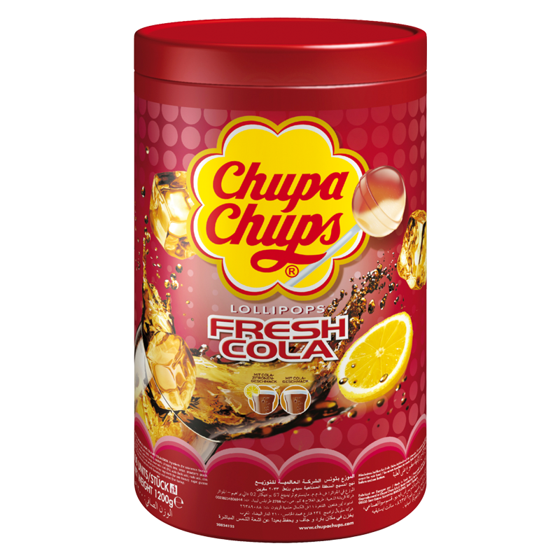 Chupa Chups Cola Lutscher 100er Dose MHD:31.12.25