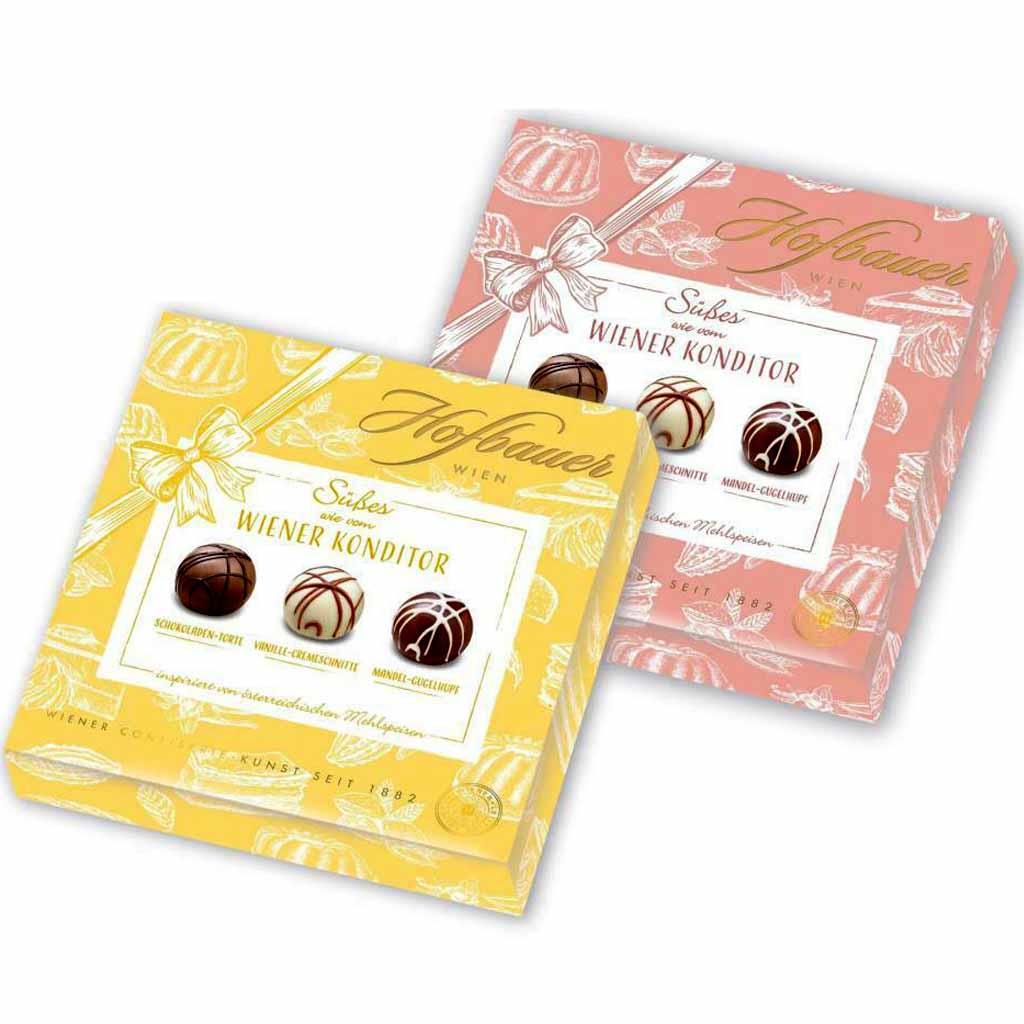 Hofbauer Wien Pralines Süßes wie vom Wiener Konditor 128g MHD:30.10.22
