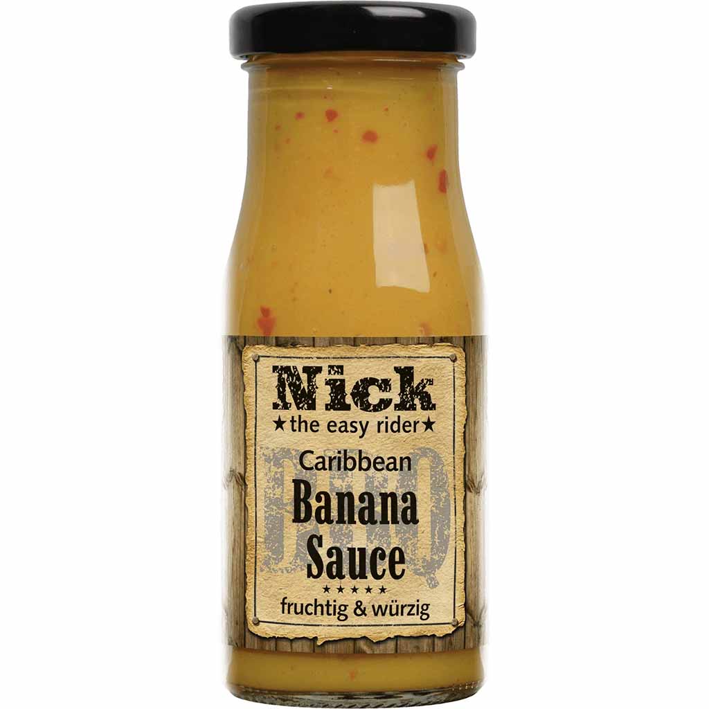 Nick the easy Rider Caribbean Banana Sauce 140ml MHD:7.6.24