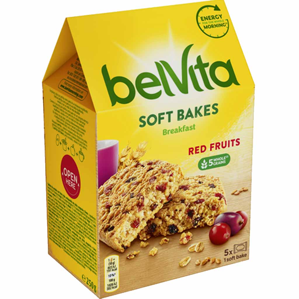 BelVita Frühstückskeks Soft Rote Beeren 250g MHD:14.3.22