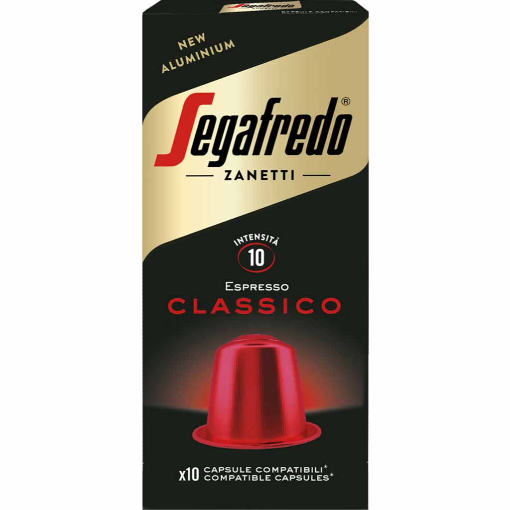 Segafredo Kaffeekapseln Nespresso Espresso Classico 10er 51g MHD:28.2.26