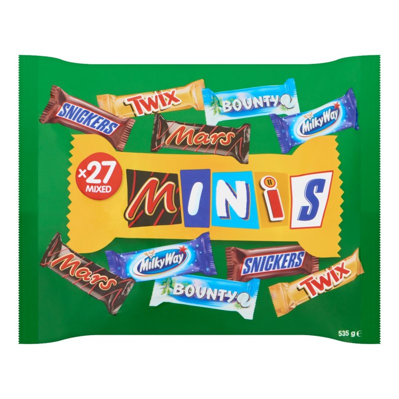Mars Mixed Minis 535g 27 Schokoriegel MHD:15.12.24