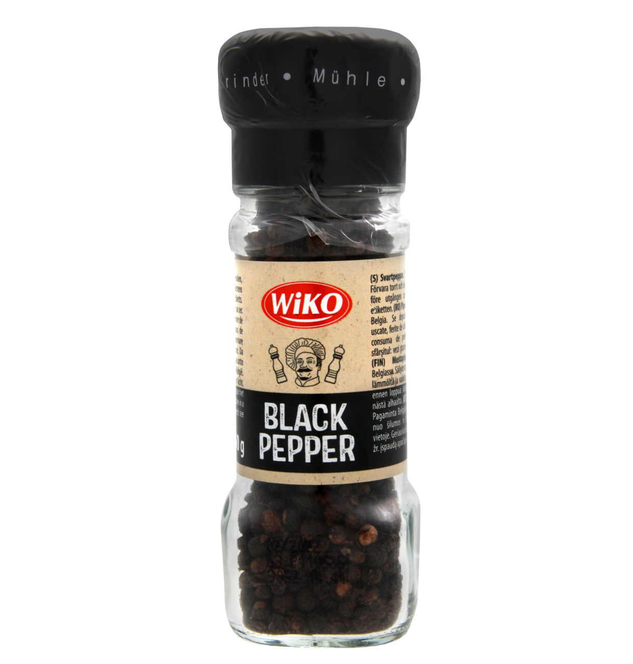 Wiko Gewürzmühle Pfeffer schwarz 50g MHD:30.1.27