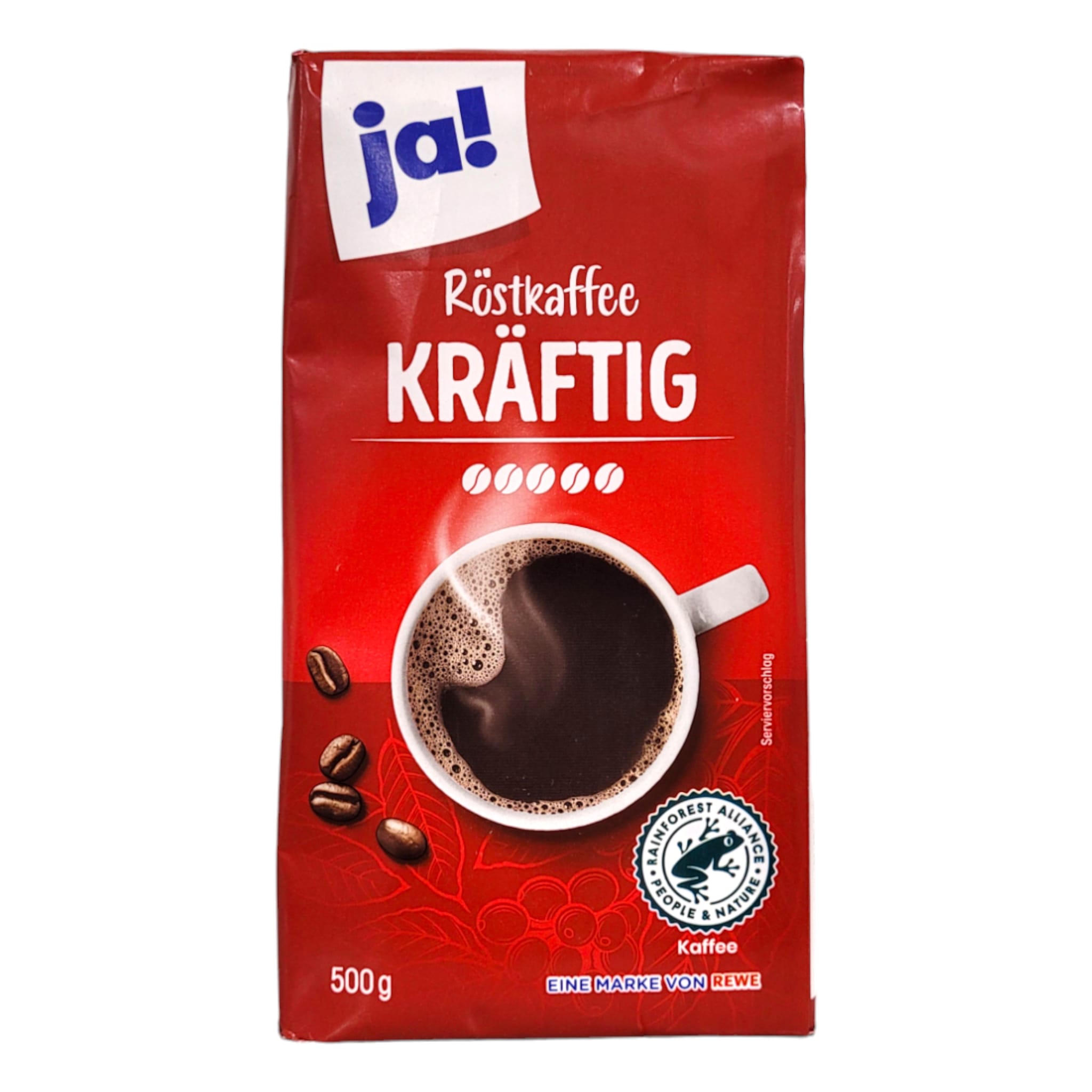 ja! Röstkaffee Kräftig 500g MHD:30.11.25