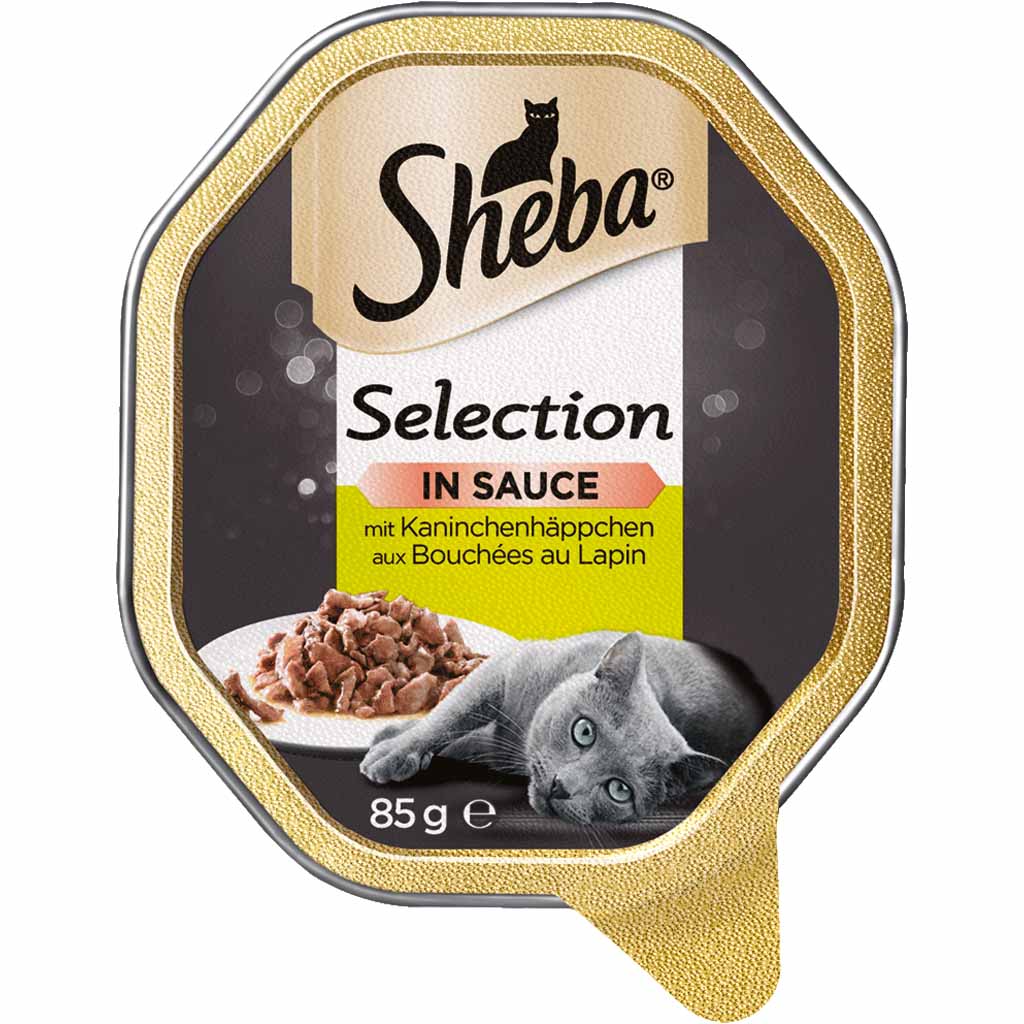 22x Sheba Selection in Sauce mit Kaninchenhäppchen á 85g=1870g MHD:12.8.24