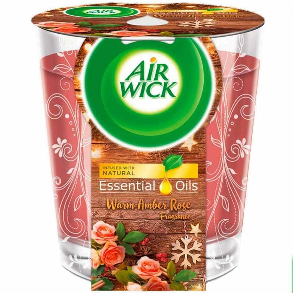 6x Air Wick Essential Oils Warm Amber Rose á 105g=630g