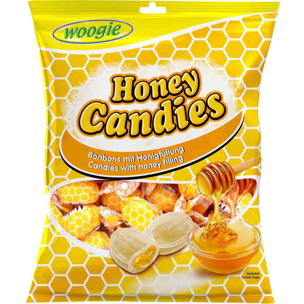 Woogie Honey Candies - Bonbons mit Honigfüllung 150g MHD:1.5.26