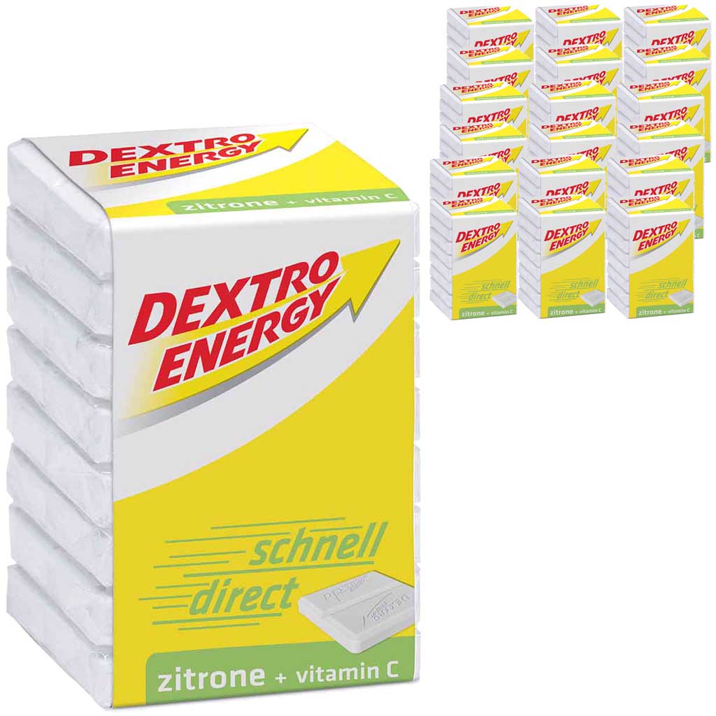 18x Dextro Energy Würfel Zitrone+Vitamin C á 46g=828g MHD:30.8.25