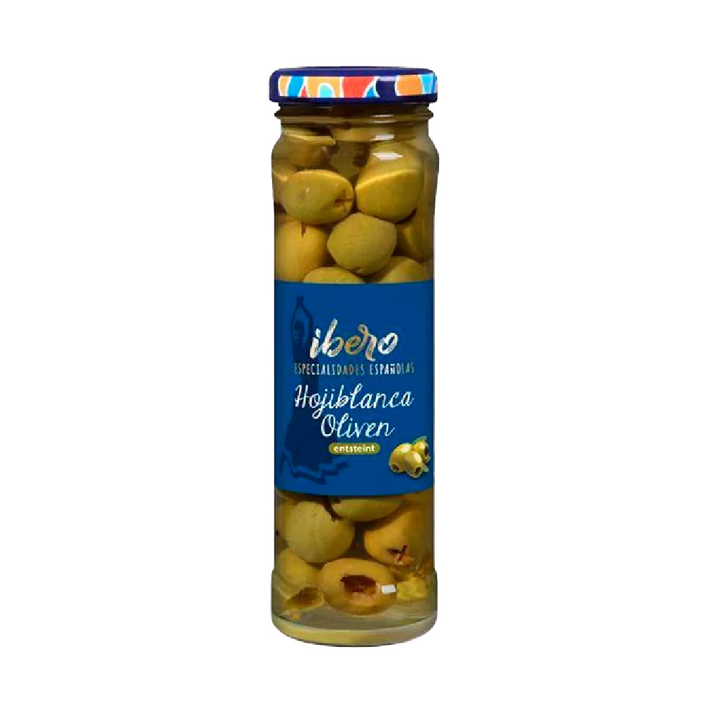 Ibero Hojiblanca Oliven entsteint 65g MHD:20.11.26