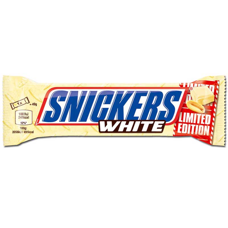 Snickers White Riegel 5x 49g Schokriegel